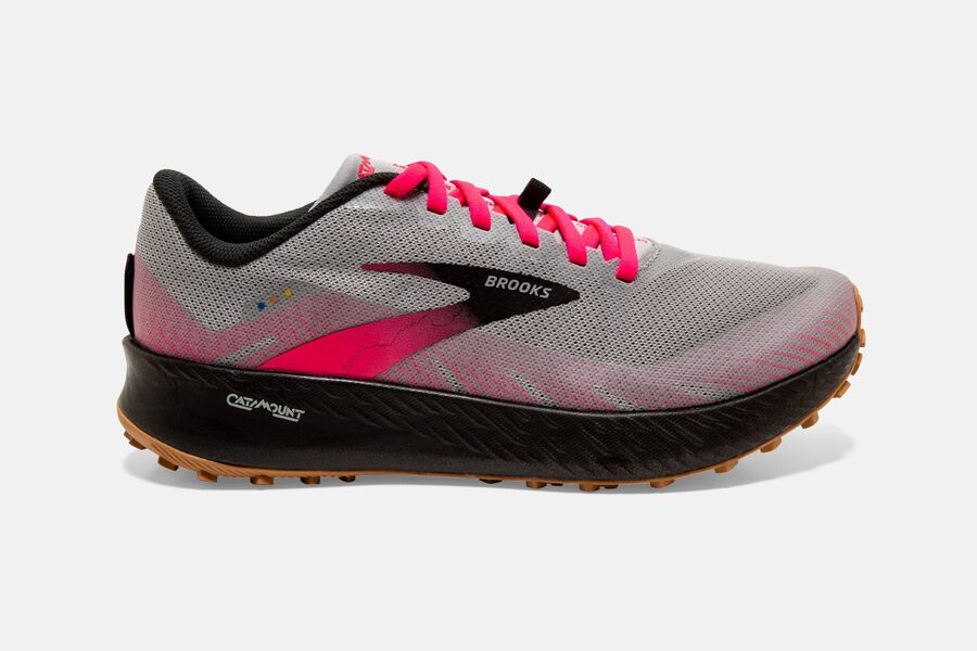 Brooks Catamount Trail Running Shoes - Womens - Navy/Pink - TJ1789635